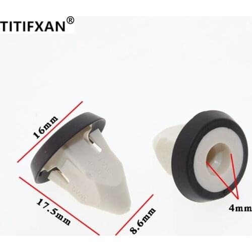 10PCS Car rear license plate frame fixed base plastic fastener clip for BMW 318i 320i 325i 523Li 530 X1