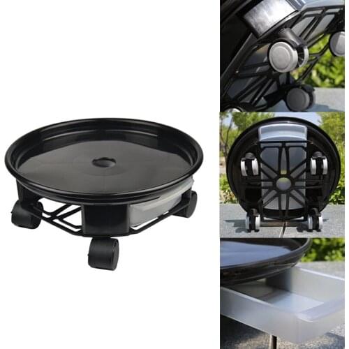 Plant Trays with Mobile Water Drawers, Removable Flower Pots, Plant Support Trays for Heavy Flower Pots