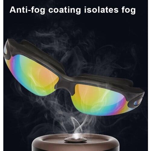 Professional Swimming Goggles With Earplugs Nose Clip Electroplate Silicone Waterproof for Swimming Lovers Accessories MC889