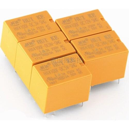 5PCS/lot Signal relay HK4100F-DC3V 5V 6V 9V 12V 24V -SHG 6PIN 3A A set of conversions