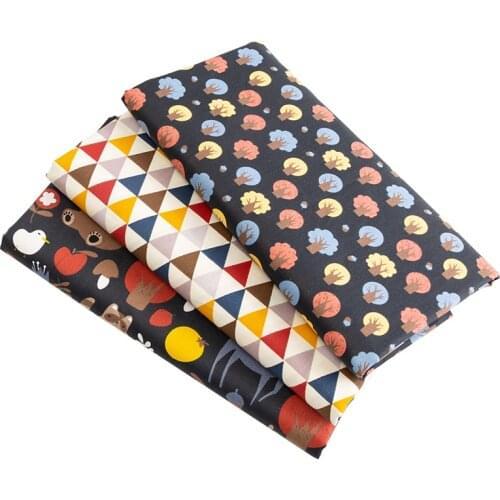 Cartoon Fabric Twill Cotton Cloth For Handmade Quilting Sewing Material TJ0773