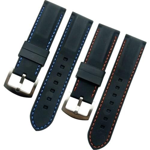 Silicone Rubber Sport Watch Band Mesh Pattern Universal Watchband Strap Wrist Belt Bracelet 20mm 22mm 24mm 26mm for Men