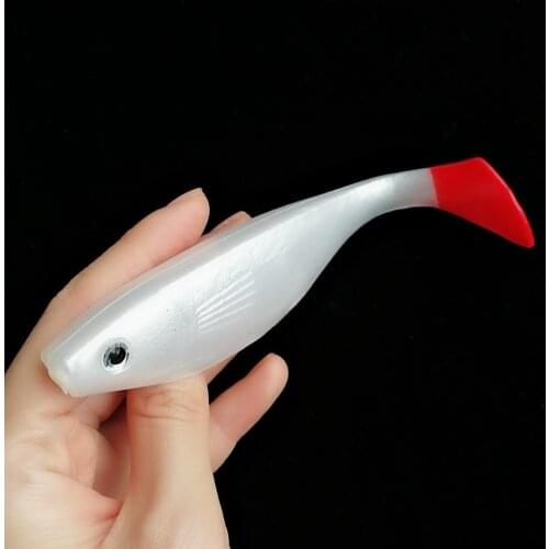 SWOLF 6pcs 15cm 25g Rubber Fish Shad Fishing Swimbaits Jig Head Soft Fishing Lure For big Game Bait for Fishing Artificial Bait