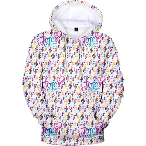 JOJO SIWA Hoodies Fashion 3D Men Women Sweatshirts Hoodie Autumn Hip Hop Long sleeve Pullovers Casual Tops Streetwear Hooded