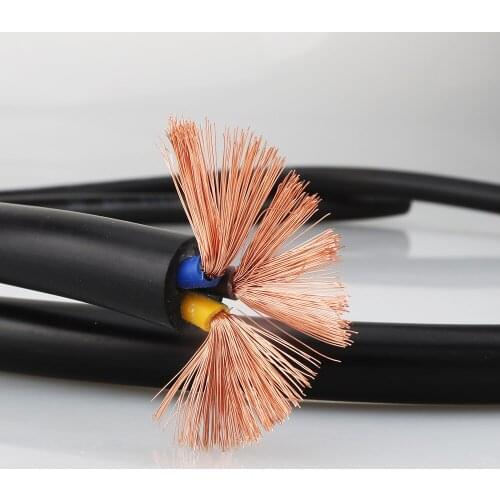 High Quality Audiocrast P103 OFC HIFI Hi End Audio Powerline amplifier Power Cable 6mm square OFC DIY Power cable