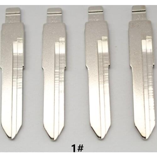 XIEAILI OEM 30Pcs 01# Metal Uncut Flip KD Remote Key Blade For Vw Santana/Jetta Mid Slot K346