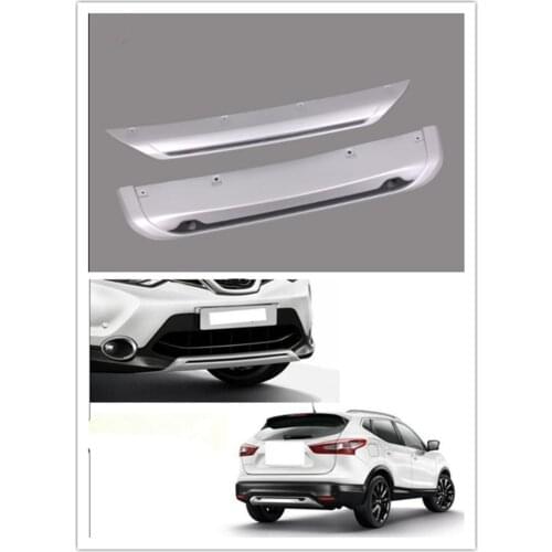 For Nissan Qashqai Dualis J11 2014 2015 2016 ABS Accessories Front and Rear Bumper Skid Protector Guard Plate 2PCS