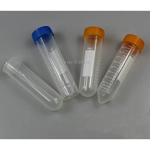 20pcs 30pcs 50ml Plastic Centrifugal Tube Laboratory Test Sample Vials