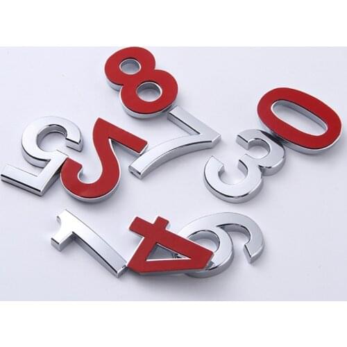 3D 7cm Address Number Digits Numeral Plate Plaque Sign Sticker for Door Family Hotel Apartment Home Street