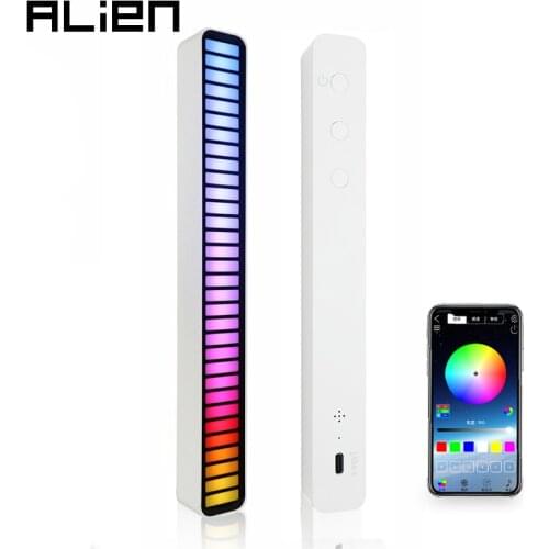 ALIEN DJ Disco RGB Colorful 32 Bit Music Levels Pickup Rhythm Sound Control Light Car Gameroom Party Atmosphere Effect Bar Light