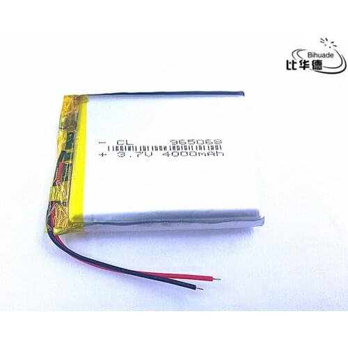 Free shipping 10pcs/lot 965068 Accumulator 3.7V 4000mAh Rechargeable Lithium Polymer For E-book