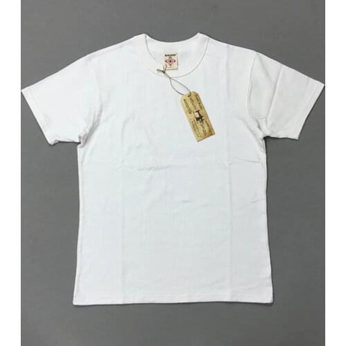 BOB DONG 300gr Basic Tee Shirts Summer Heavyweight Cotton Mens Plain T-Shirts