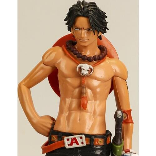 28CM One Piece pirate Portgas D Ace doll Model toys Gift