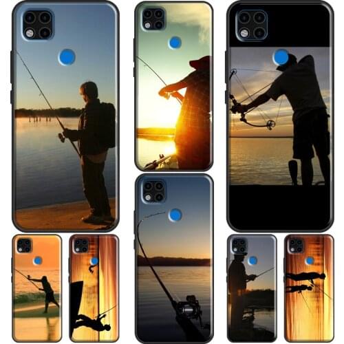 Hunting Fishing Sunset Phone Case For Xiaomi Redmi Note 10 Pro 8T 9S 8 9 Pro Cover For Redmi 9 9T 9A 9C 7A 8A K40