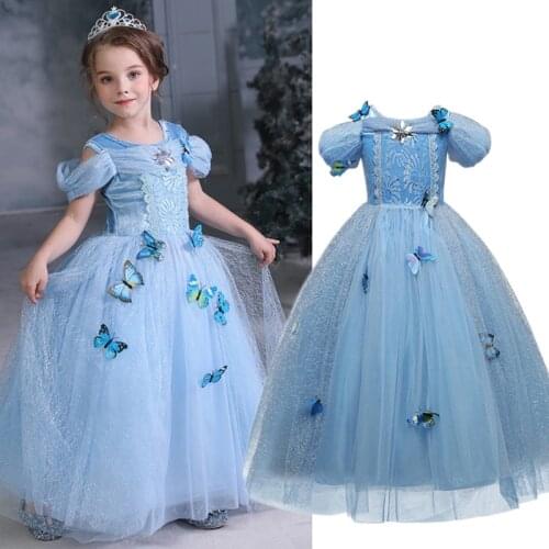 Girls Fancy Dress Up For Kids Halloween Cosplay Princess Costume Children Carnival Disguise Clothes 4 5 6 7 8 10 Year