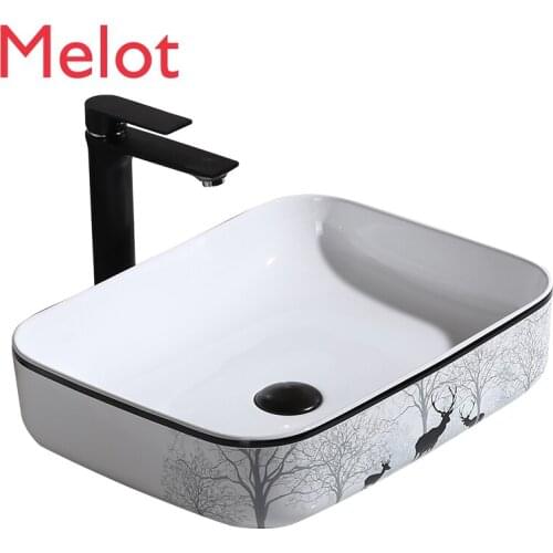 Ceramic Table Basin Nordic Fashion Wash Basin Toilet Wash Basin Simple Wash Basin Balcony Basin