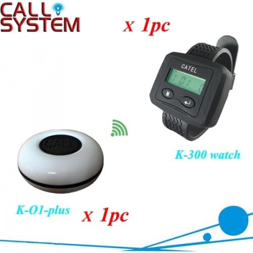 System service calling button waiter 1 watch with 1 button for sample order CE Approved