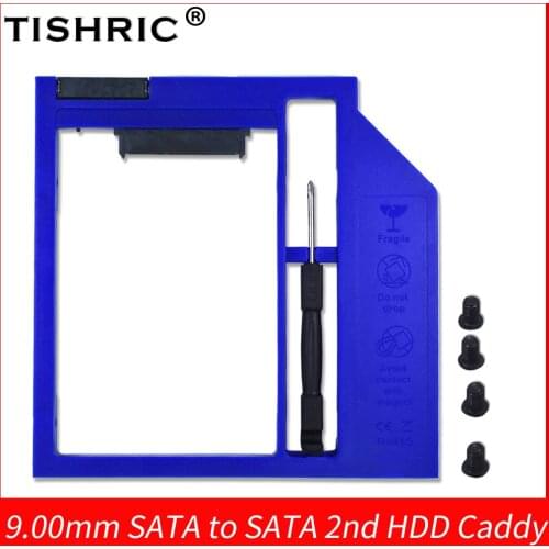 TISHRIC SATA 3.0 Caddy SSD 2.5 External Hard Drive Enclosure 9mm Hdd Caddy HD HDD Hard Box For Laptop CD-ROM DVD-ROM Optical Bay