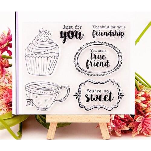 Hot selling cake transparent clear stamp / silicone seal roller stamp DIY scrapbook album / card production