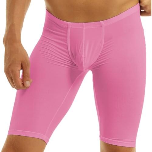 Mens Sissy Fashion Bulge Pouch Tight Shorts Bottom Quick Dry Compression Base Layer Shorts Sports Workout Gyms Short Pants