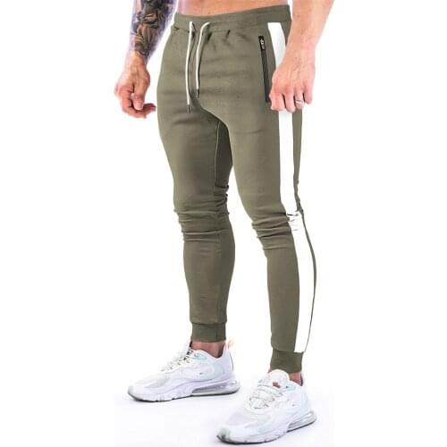 Mens Sports Pants Sweatpants Joggers Fit Casual Training Breathable Gym Zipper Pocket Trousers