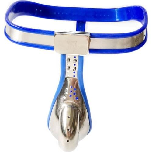 Male Chastity Belt Mens Stainless Steel Chastity Cage Sex Slave Lockable Penis Restraint Device Cock Cage Adult Game Sex Toys