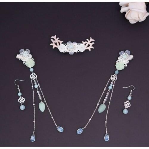 Headdress set ancient assembly decoration Hanfu tassel step shake small fresh hairpin small fairy hair accessories hairpin