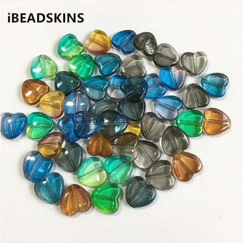 New arrival! mix color 20x18mm 300pcs/lot clear Acrylic double color heart Beads for Jewelry DIY #5133(Design as shown)