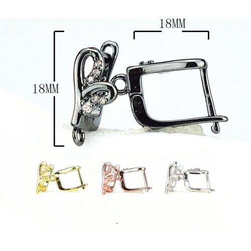 New style copper jewelry Korean cute earrings earrings ladies fashion matching wedding gifts