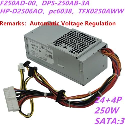 New PSU For Dell V3800 530 535 545 560 580 620 250W Power Supply F250AD-00 DPS-250AB-3A HP-D2506AO pc6038 TFX0250AWW TFX0250p5W
