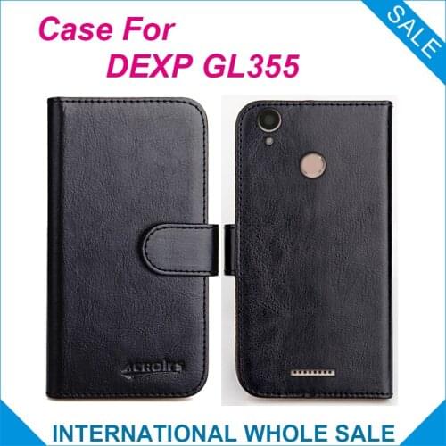 Original! DEXP GL355 Case ,6 Colors High Quality Leather Exclusive Case For DEXP GL355 Cover Phone Bag Tracking