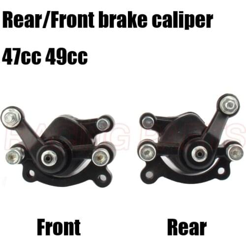 Front / Rear Disc Brake Caliper for 2 Stroke 33cc 43cc 49cc Mini Moto Kids Dirt Pocket Bike ATV Quad Go Kart Gas Scooter