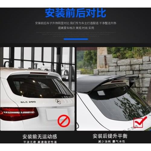 Suitable For Specially Used Benz Glc200 260 / 300 Tail Top Glc Refitting Non Perforated Primary Color Baking Paint Rear Wing