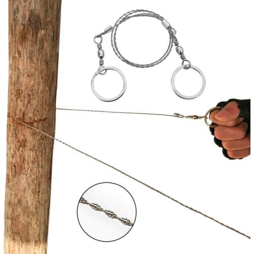 Wire Saw Outdoor Camping Emergency Survival Tool Easy Cut wood and Pocket saw for Camping
