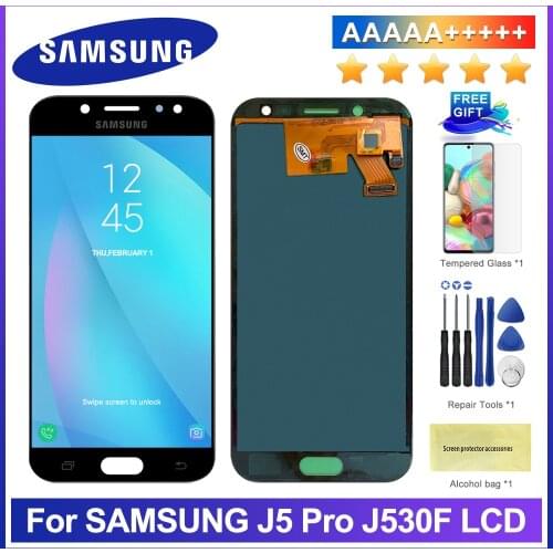 Adjustable LCD Galaxy J530 2017 For Samsung J5 2017 Display Touch Screen Digitizer J5 Pro J530 J530F LCD 5.2'' inch