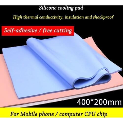 Heat dissipation silicone pad Heat conductive silica gel sheet CPU Thermal silicone pad Laptop chip Heat Sink Heatsink Cooling