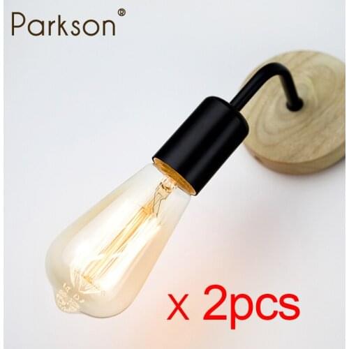 Retro LED Wall Lamp E27 AC 220V Bedroom Industrial Decor Sconce Bedside Wall Lights 230V Vintage Art Living Room Indoor Lighting