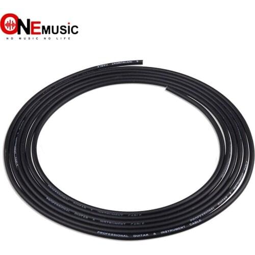 3 Meter 4MM diameter PVC Inner Core 28/0.12OFC+PE+conductive PE+Braid112/0.10 OFC Guitar Cable Black