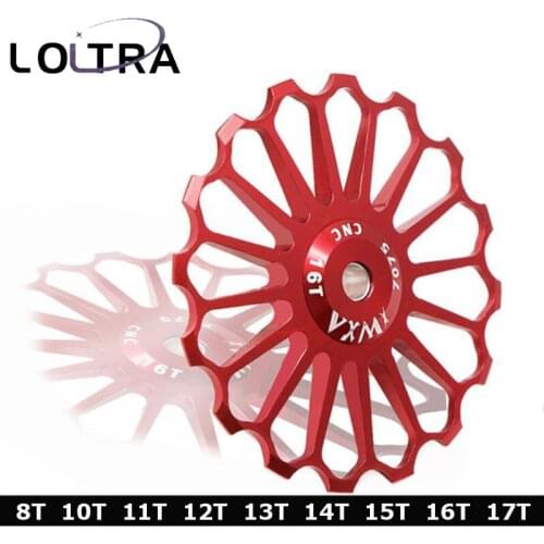 8T 10T 11T 12T 13T 14T 15T 16T 17T Ceramic Bearing MTB Bicycle Alloy Rear Derailleur Pulley Jockey Wheel Road Bike Guide Roller