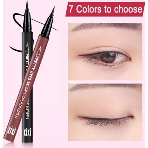Liquid Eyeliner Pencil Black Brown Waterproof Long Lasting Eye Liner Pen Makeup Fast Dry Smooth Eyeliners Cosmetic T0836