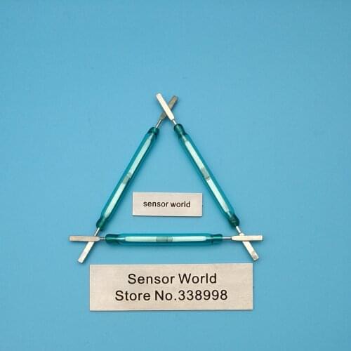 10PCS ,Normally open reed : Domestic 5X50MM white glass magnetron current 2A, Normally Close , Free Shipping