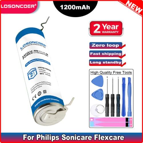 1200mAh For Philips Sonic HX6970 HX6530 HX6511 HX6320 HX6330 HX6720 HX6710 HX6760 HX9350 HX9360 HX65 HX67 For Sonicare Flexcare