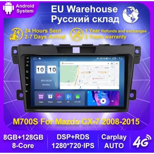 Android 10 DSP IPS For Mazda CX7 CX-7 CX 7 ER 2008-2015 Autoradio Multimedia Player Wifi Carplay View Camera DVR RDS