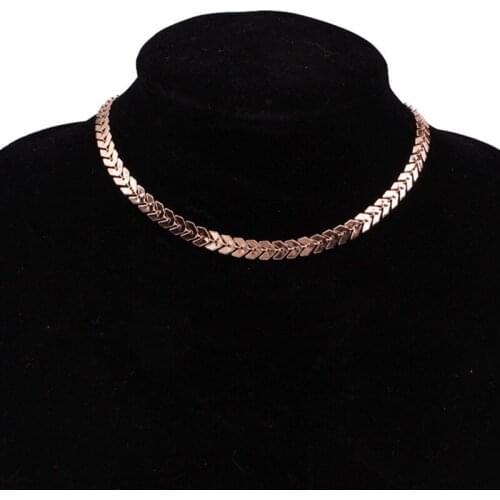 2 Color Simple Woman Choker Necklace Metal Arrow Necklace For Woman Birthday Gift Necklace Accessories Jewelry 2018 New