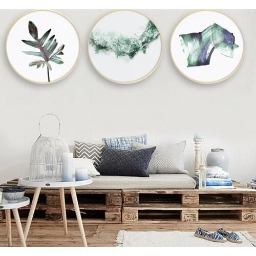 20 31.5 40 50cm Round Photo Frame 20 Inch Wood Living Room Creative Wall Hanging Big Size Picture Frame Wooden Wall Decoration