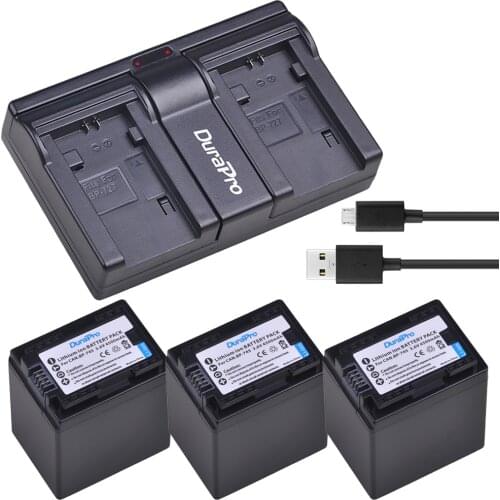 3X 4500mAH BP-745+ BP 745 BP745 Camera Battery +USB Charger for Canon BP-709,BP-718,BP-727,VIXIA HF M50,M51,M52,M560,R30,R32,R36