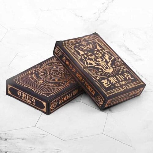 54pcs/set Paper Werewolves Poker Card Deck Family Party Board Game Playing Cards Beautiful Present Collection Pokers