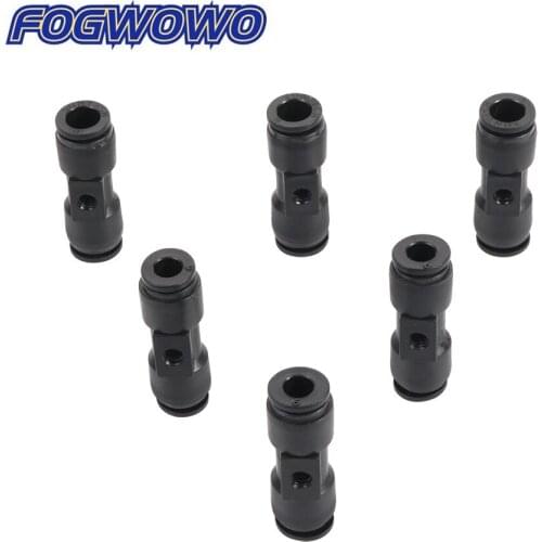 6mm/8mm Push-in Quick Connector with 3/16" Thread Nozzles Site Atomization Nozzles Slip Lock Couplings OD 6mm 8mm Pipe Fittings