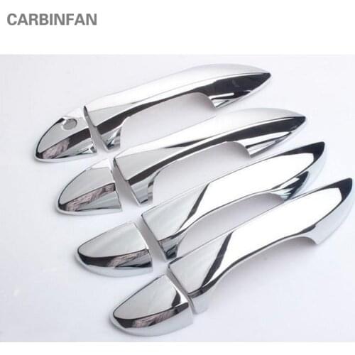 ABS chrome 8 pcs set Car cover door handle cover trim for Toyota corolla 2014 2015 2016 2017 with a key hole Car Styling C259