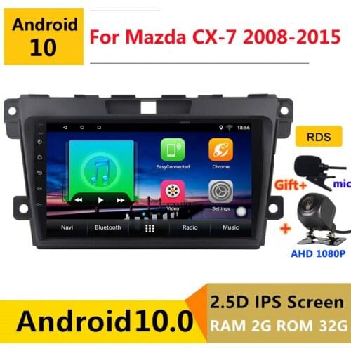 9 inch Android 10 Car DVD Multimedia Player GPS For Mazda CX-7 CX7 CX 7 2008 209 2010 2015 audio auto radio stereo navigation